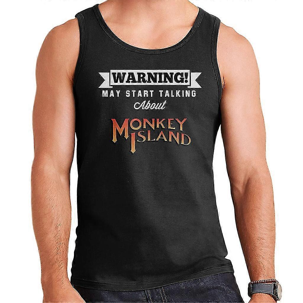 Warning May Start Talking About Monkey Island Men'S Vest