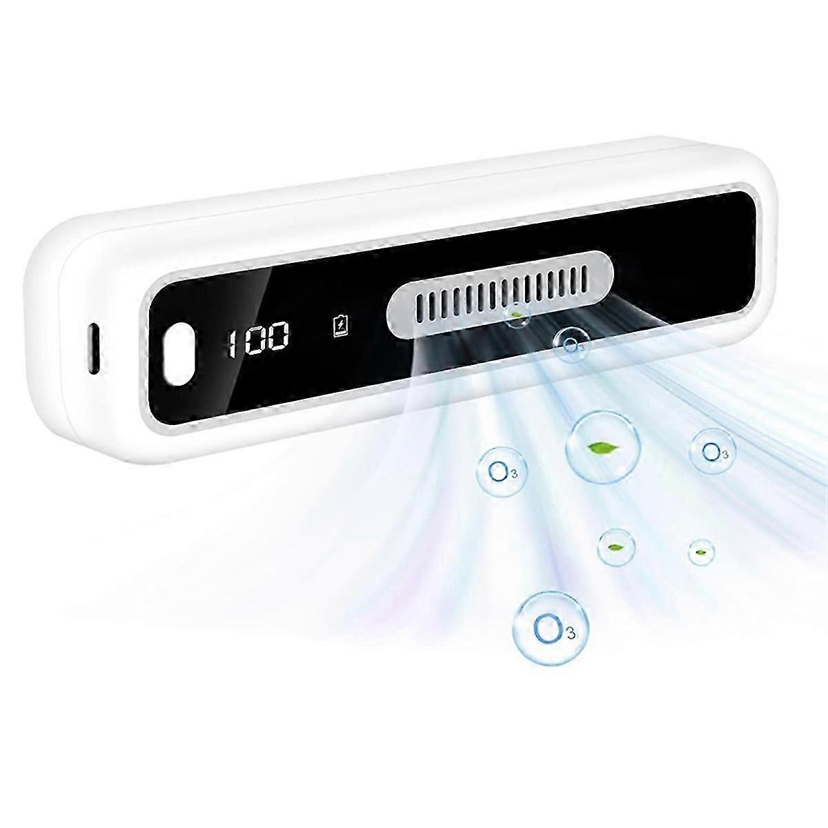 Mini USB Fridge Deodorizer with LED Display, Rechargeable Fridge Deodorizer, Reusable