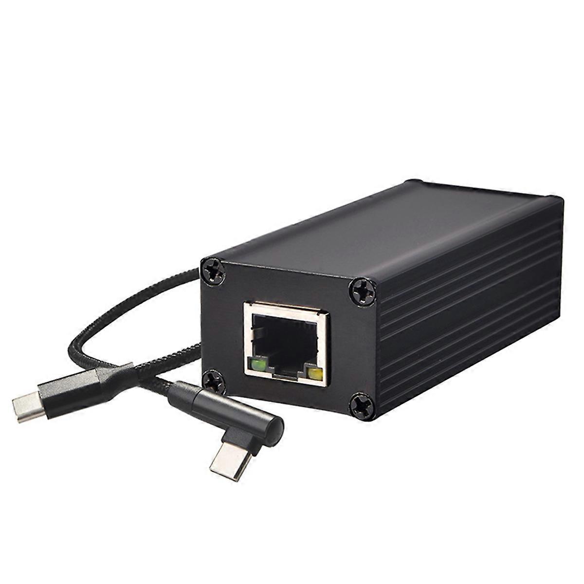 25W PoE to TypeC Adapter Converter, PoE to USB-C Power Output with Ethernet, 5V/9V/12V/15V/20V Adap