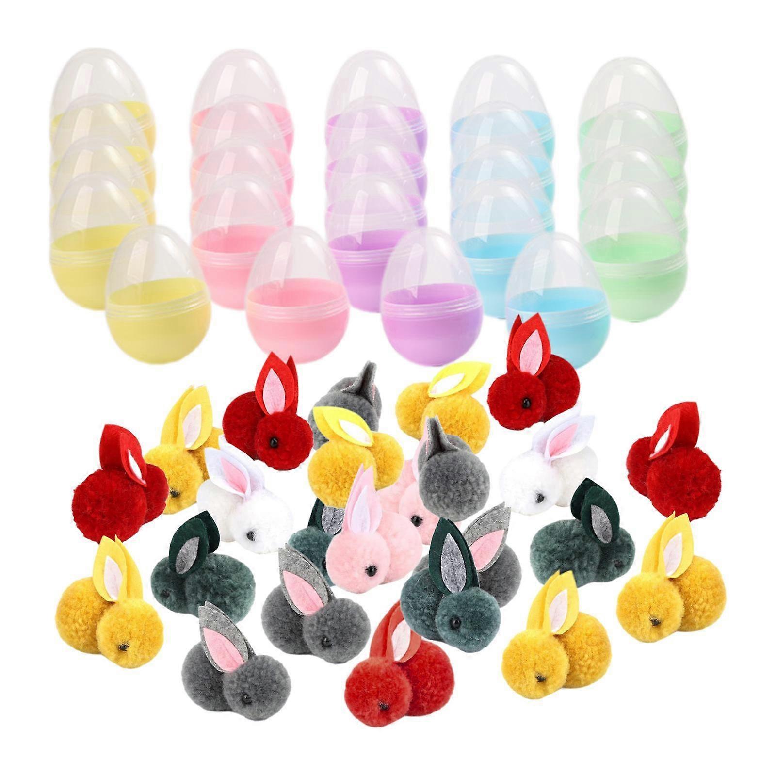 Fillable Easter Eggs Colorful Reusable Versatile Creative Empty Egg Toys