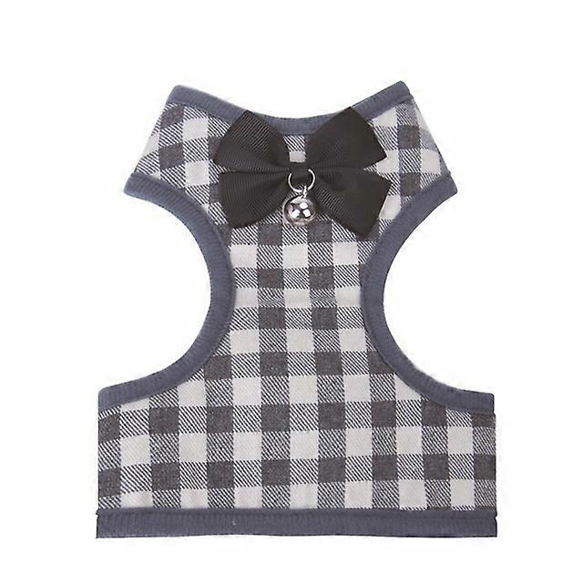 قابل للتعديل القوس منقوشة سترة الرصاص سحب حبل المقود للقط الأليفة الرمادي