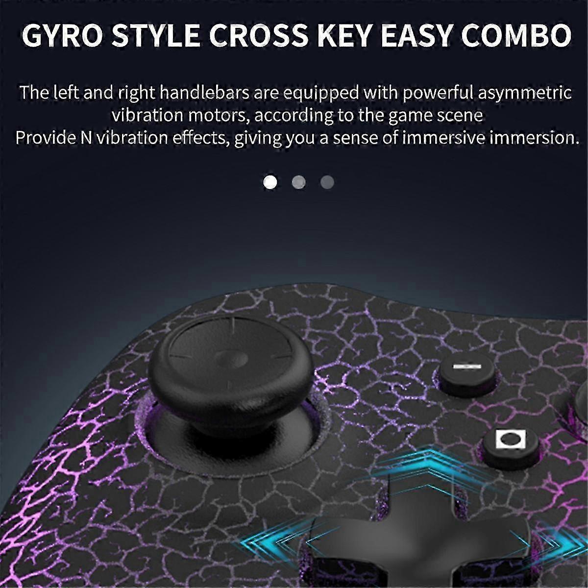 Wireless Game Console compatible Switch/Android/Ios/Pc 6-Axis Gyro High Precision Joystick Rgb Light