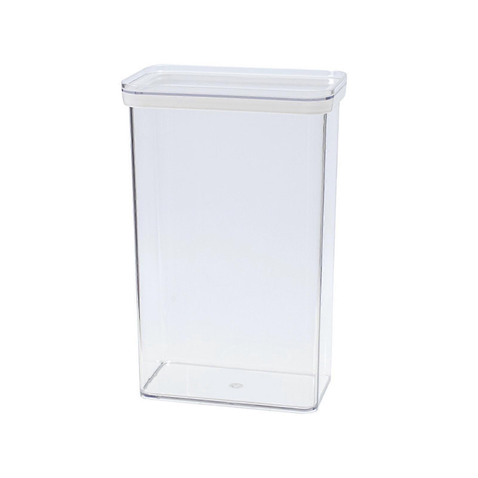 Airtight Cereal Storage Container With Lids, Clear 3.4L Airtight Kitchen Food Storage Container For Grain,, Flour, Rice, Nut, Snacks