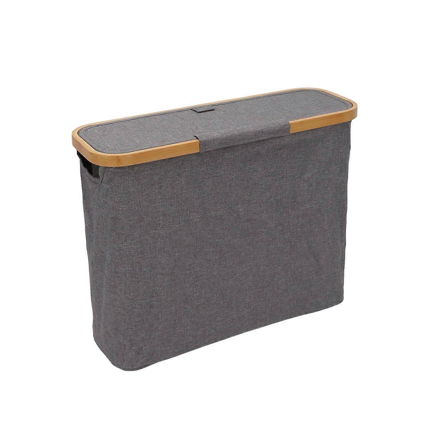 Toilet Paper Storage Basket 12 Roll Capacity Foldable Non Slip Bathroom Paper Holder with Cover and