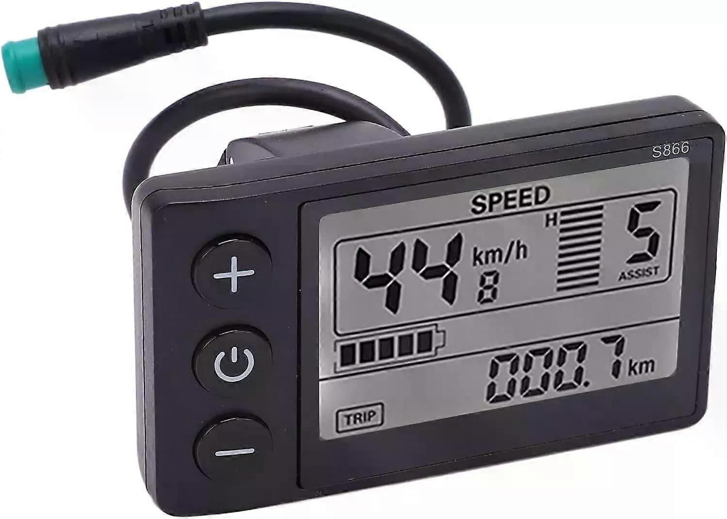 S866 LCDディスプレイメーターコントロールパネル24V 36V 48V電動自転車アクセサリー用