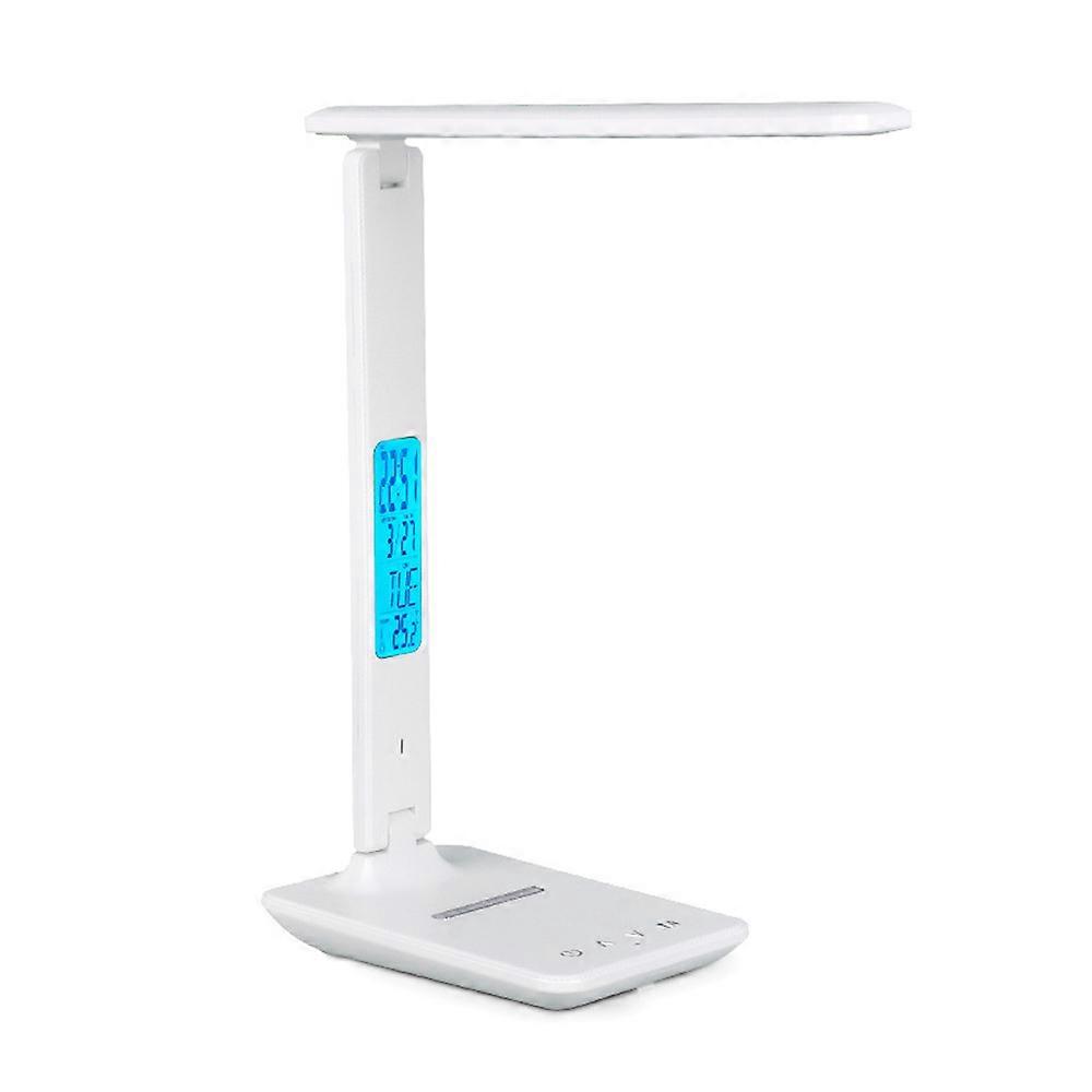 Versatile Desk Lamp with Smart Led Display, Eye Caring Tech, Foldable Design, Desk Light for Modern Spaces