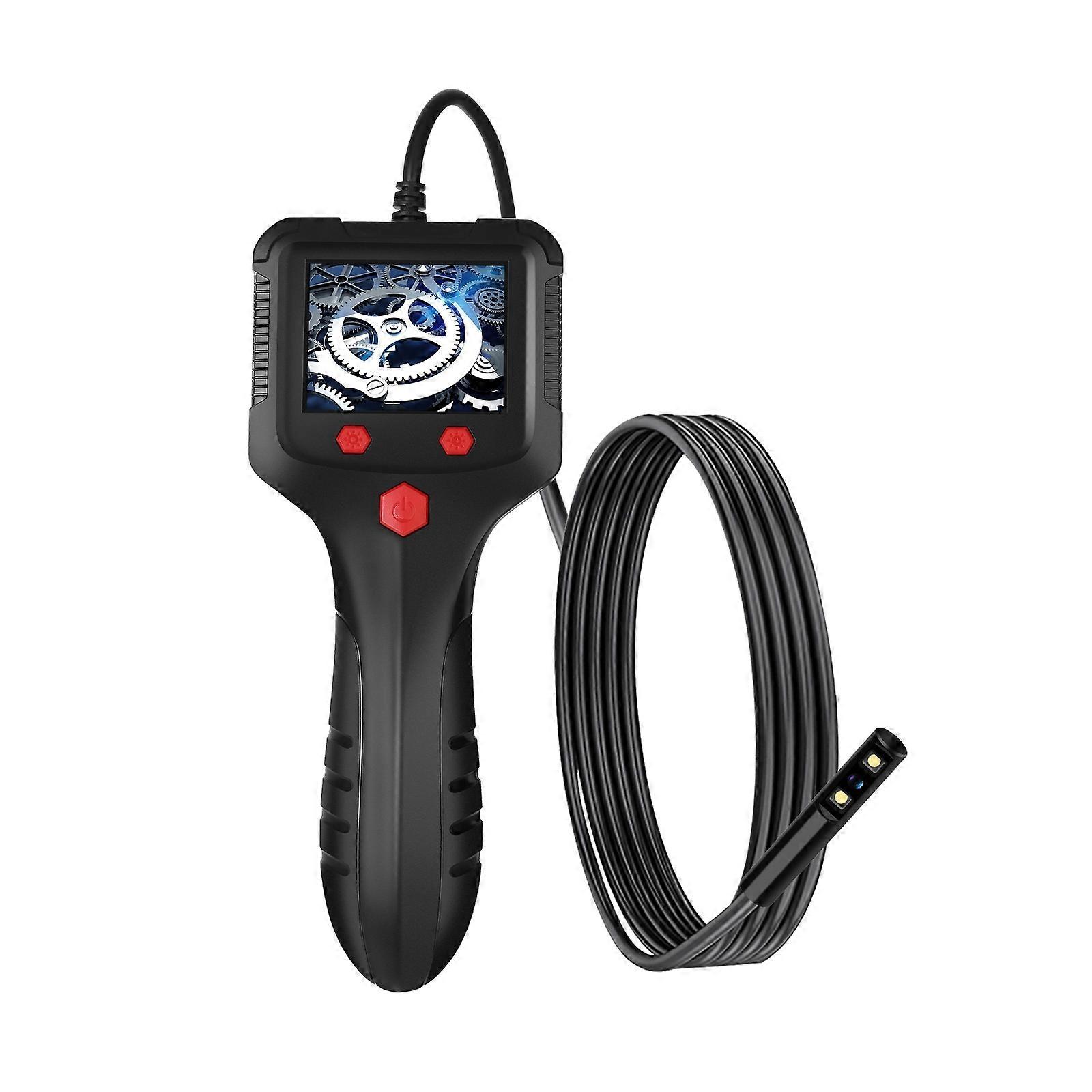 P100 8mm Side 2.4 inch HD Handheld Endoscope Hardlinewith with LCD Screen, Length:30m 8mm Side 30m