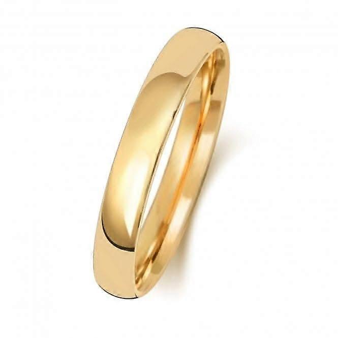 Wedding Band 9K Slight Court 3 mm-1.4 Wedding Ring W113M