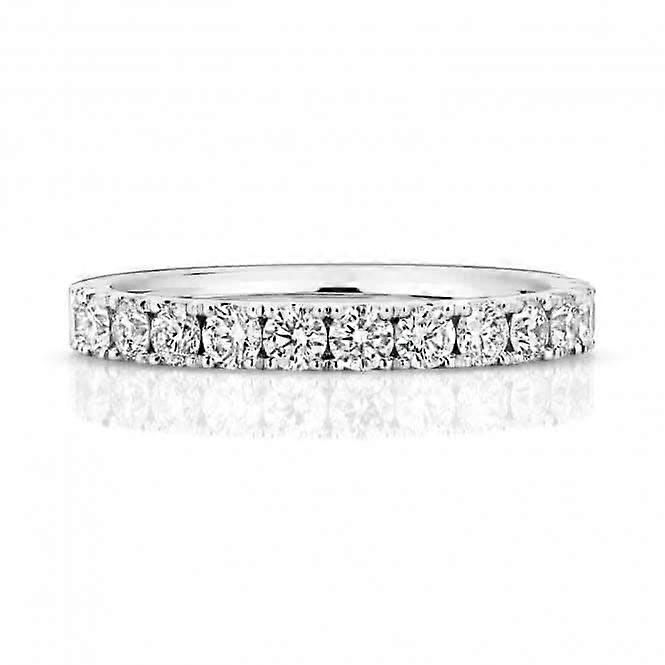 Wedding Band Platinum Diamond Half Eternity Ring WP269/I