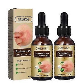 2x30ml Łuszczyca Leczenie łupieżu do oleju do skóry głowy Przeciw swędzeniu Follicle Booster Stymulator Nawilża Wygładzające odżywcze serum do włosów ~ A