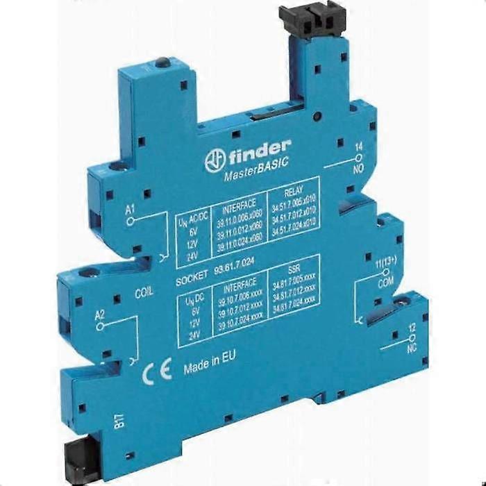 Finder 93.61.7.024 Support relay with mounting bracket, with LED, with EMC interference protection Suitable for series