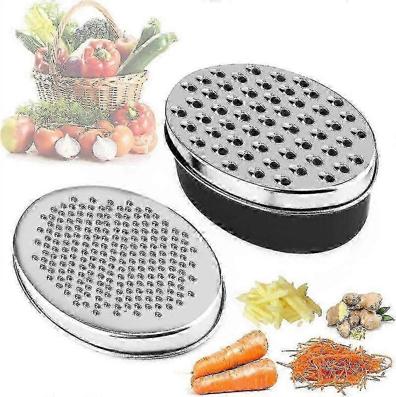 الفولاذ المقاوم للصدأ المطبخ مبشرة الجبن مبشرة البارميزان مبشرة مع صندوق تخزين (أحمر)