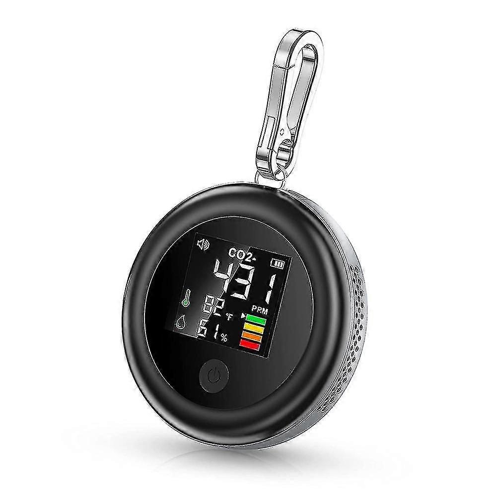Portable Co2 Mon Meter Sensor Indoor With Alarm, Dioxide Mon With Temperature Humidity