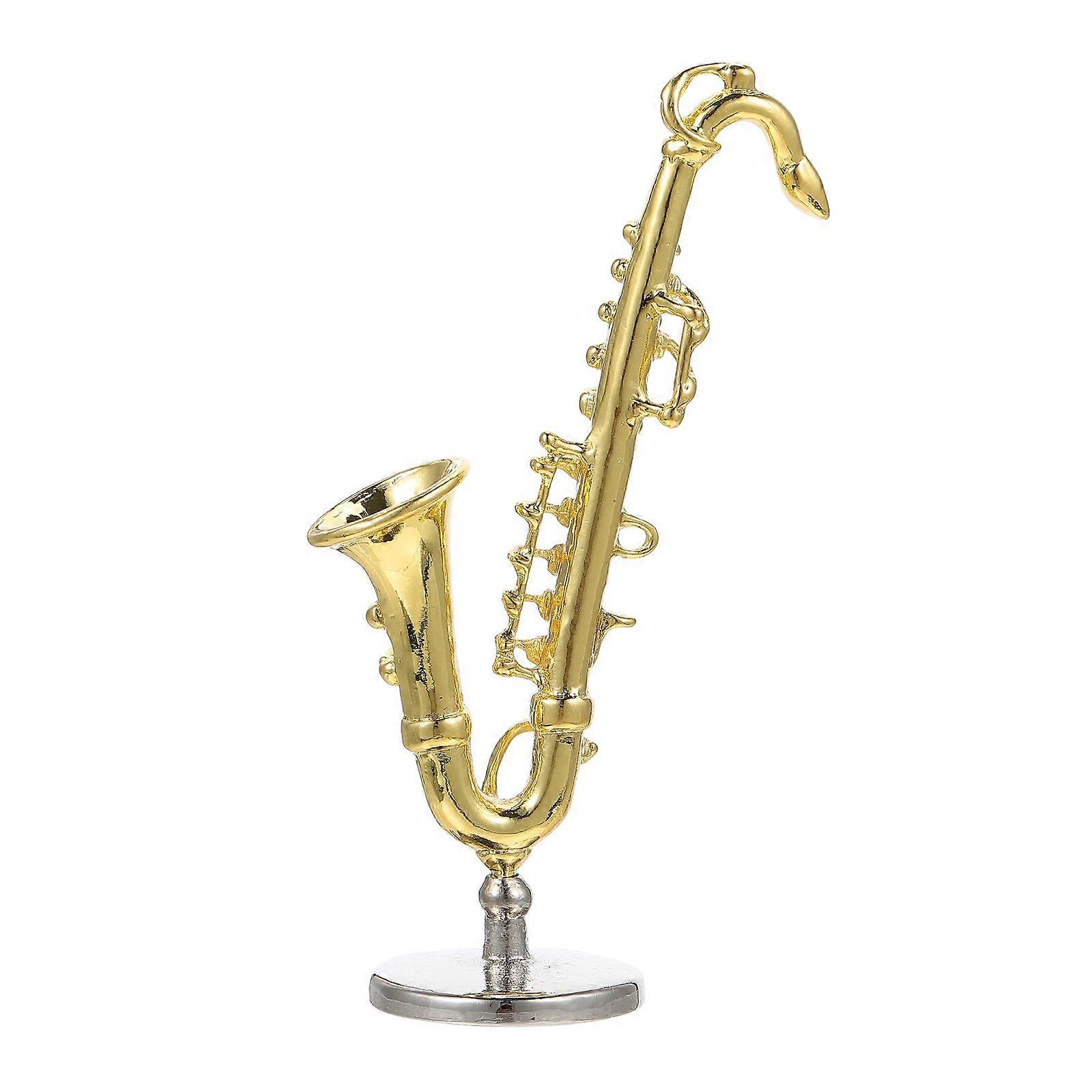 Practical Miniature Saxophone Adornment Exquisite Simulation Saxophone Model