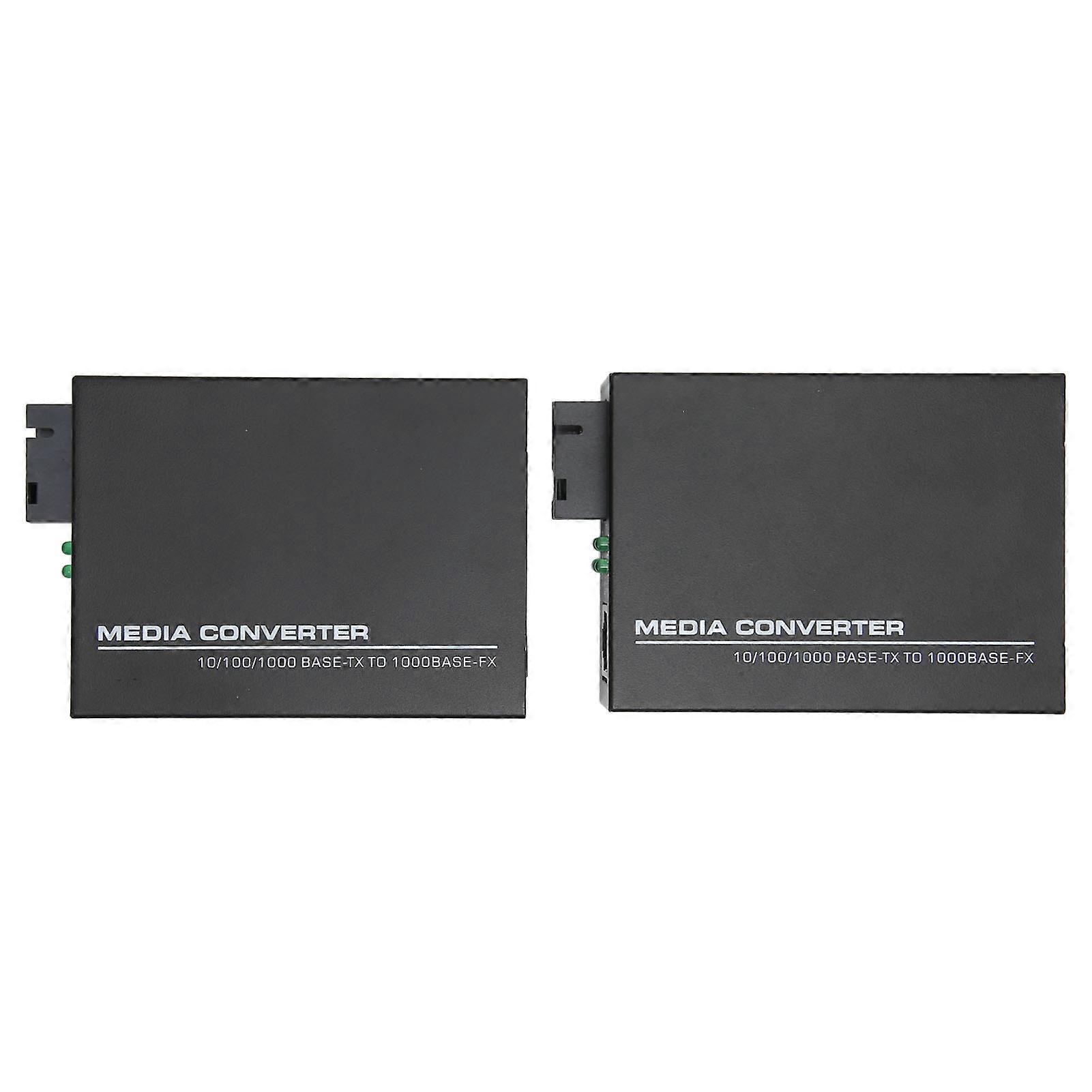 Fiber Ethernet Media Converter Up to 3KM RJ 45 Port 10/100/1000Mbps Bidirectional Single SC Mode Gigabit Media Converter