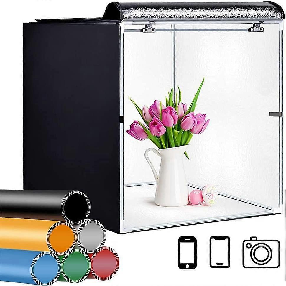 Lightbox, GLZ 32x32 Inch Photo Studio Light Box Shooting Tent Kit with Dimmable and Movable LED Lights