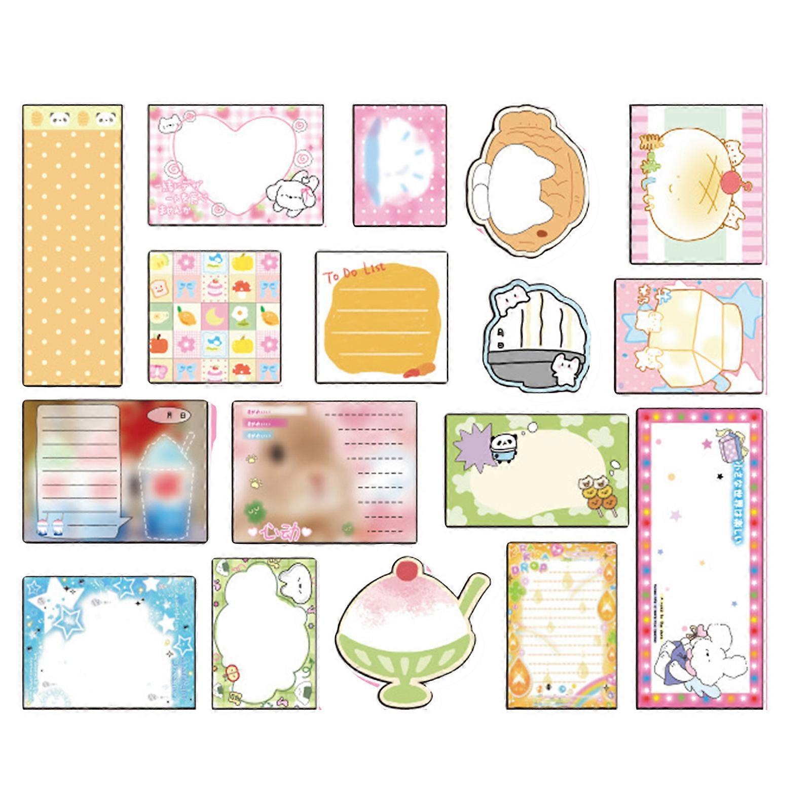 200 Sheets Aesthetic Note Paper Novelty Notepads for Memos Notes Thoughts Note Scrapbooking Background Decoration Paper