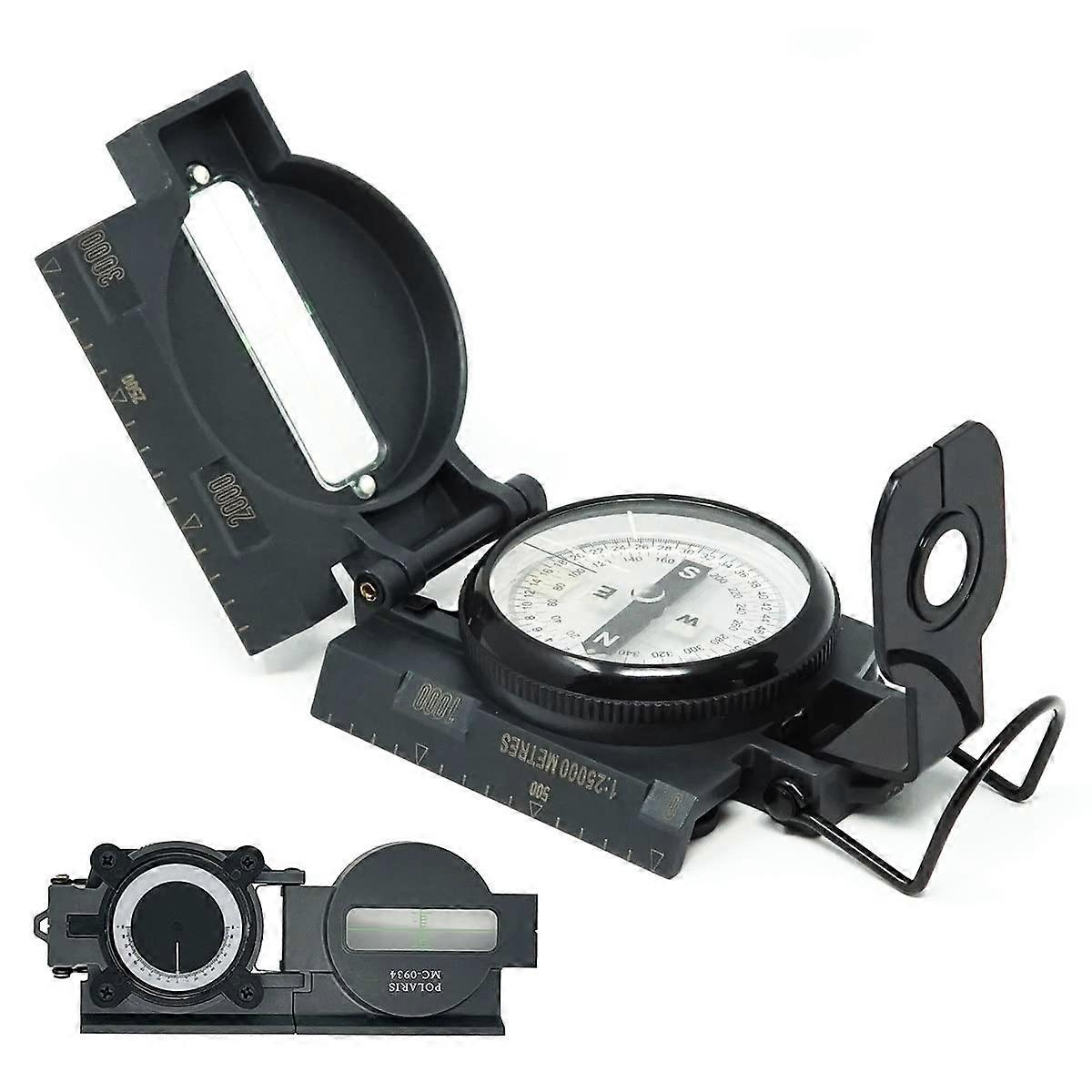 Lensatic Compass with Inclinometer for Hiking and Survival, Tactical Design for Boy Scouts, Japanese Craftsmanship