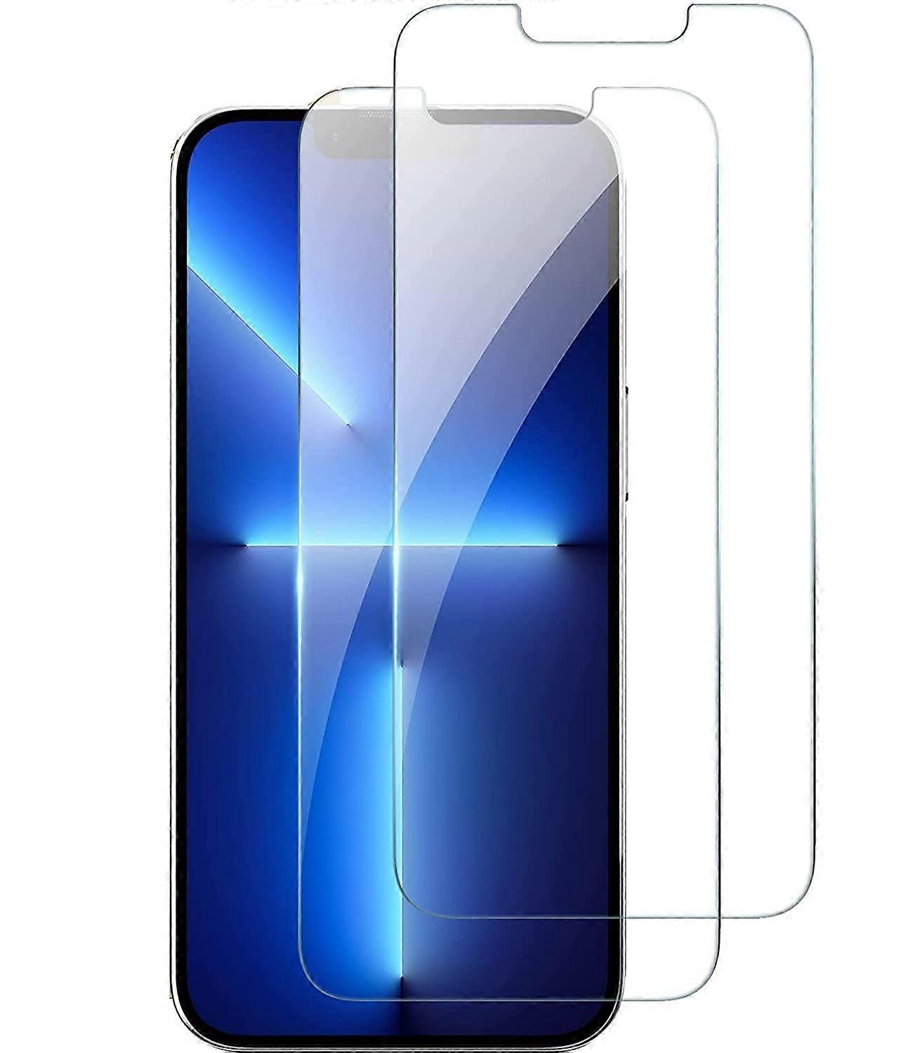 SaharaCase ZeroDamage Ultra Strong Tempered Glass Screen Protector 6.1 For iPhone 13 & 14 2-Pack Anti Scratch 9H Clear