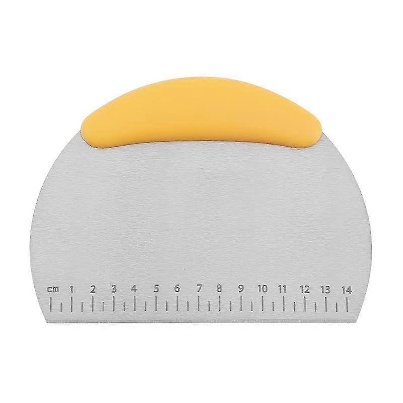 Kitchen Baking Tools Half Round Scraper Dough Bread Cutting Stainless Steel Scraper Household Baking Tools Gadgets