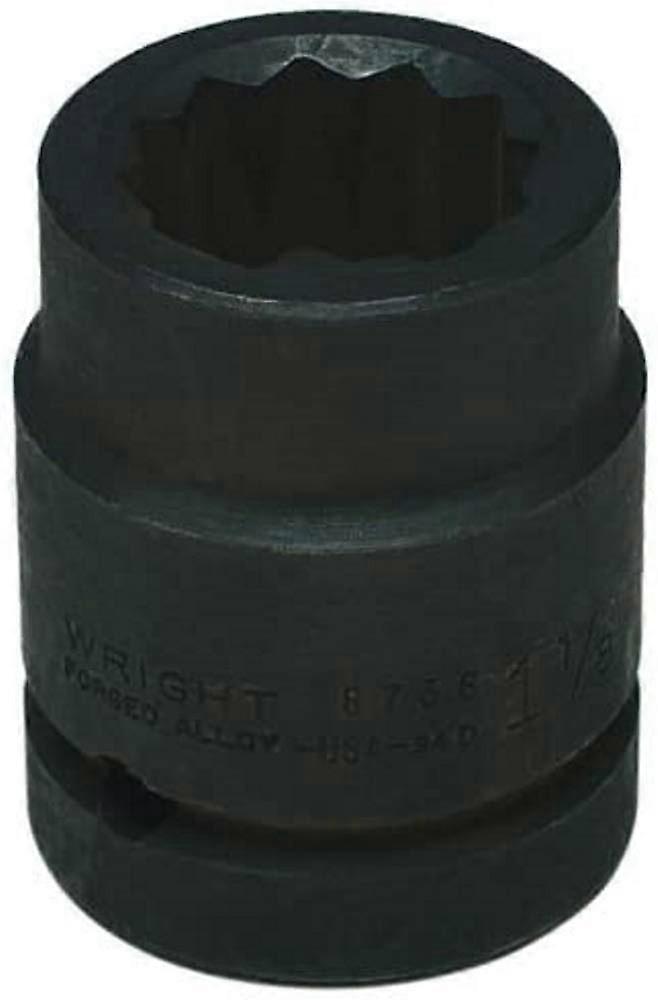 1" Drive 12 Point Standard Impact Socket 7/8" Size, Chrome Vanadium Material, Heavy-Duty Design for Automotive Use