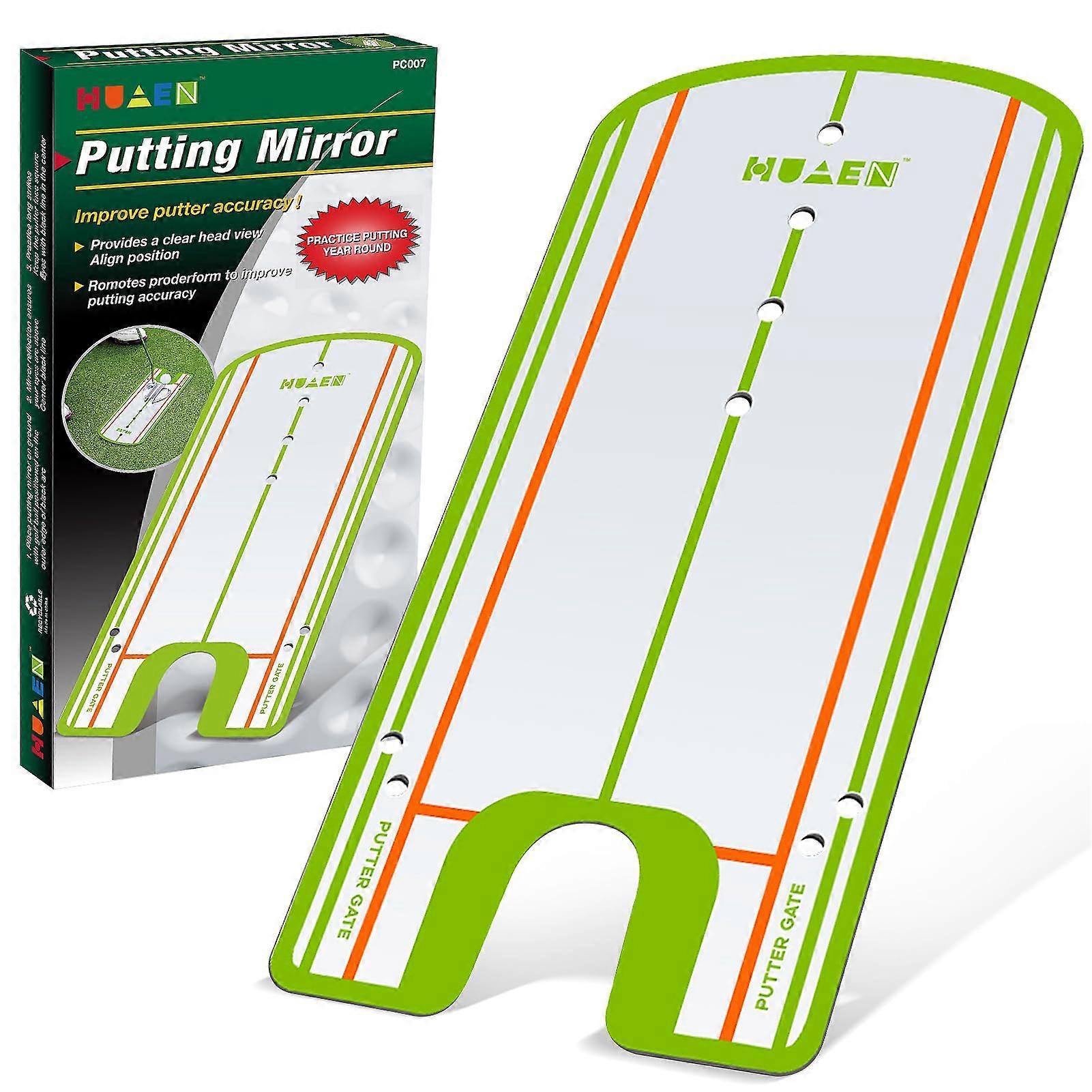 Golf Putting Alignment Mirror - Training Aid For Beginners And Instructors, Golf Putting Practice Tool, Indoor Use