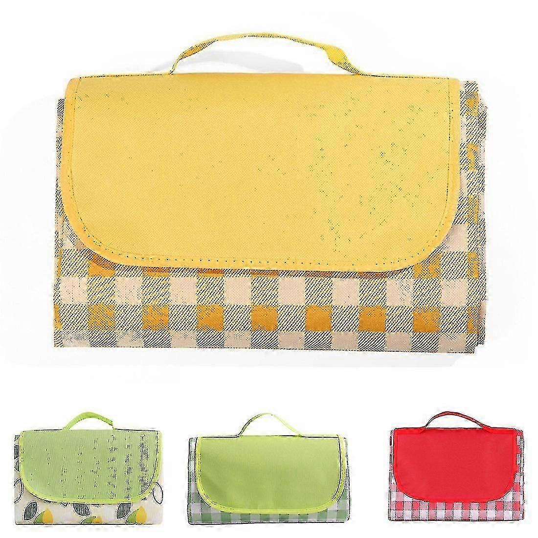 Packable Waterproof Table Mat - Foldable Dining Mat for Picnic Beach Camping with Non-Slip Backing (2 Pack)