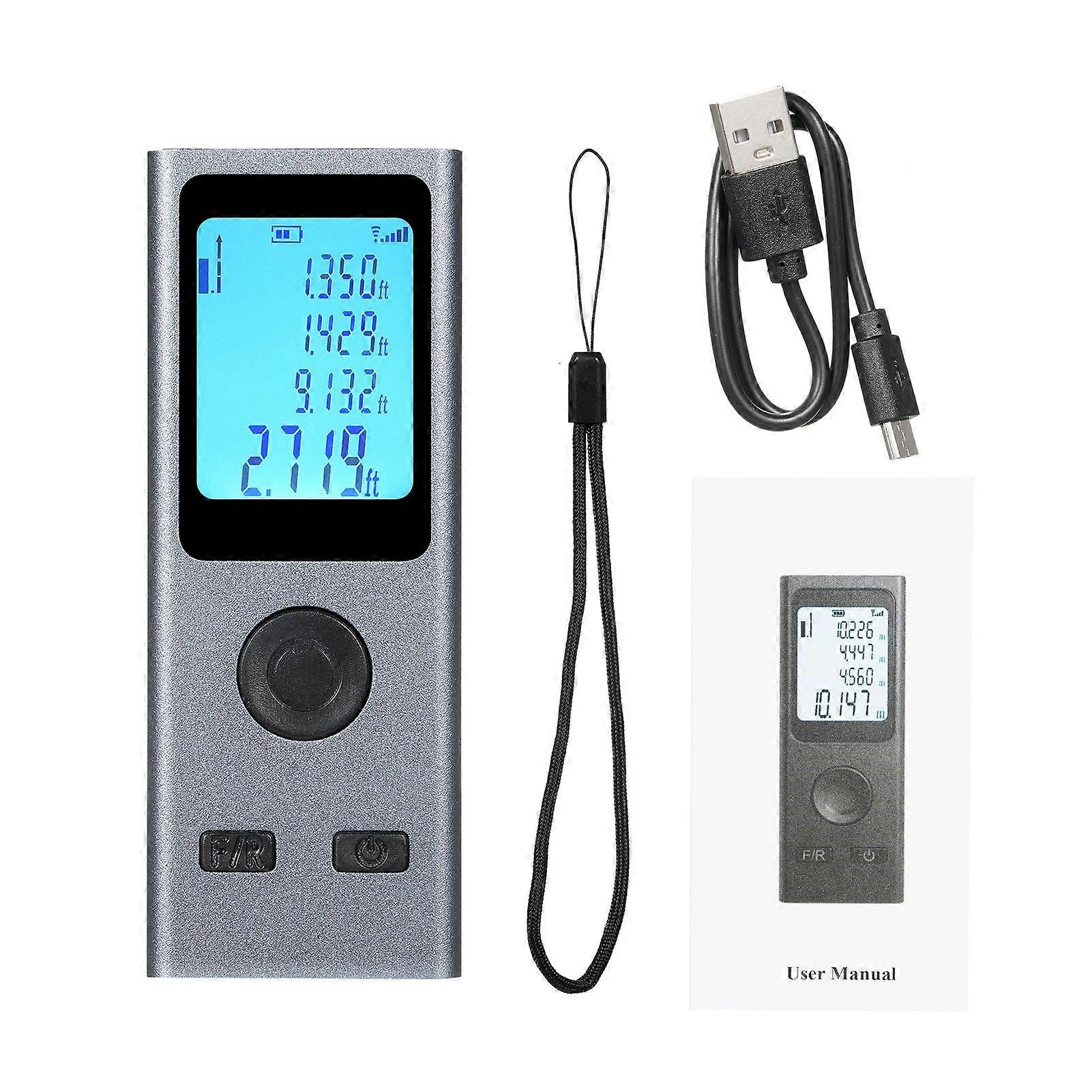 30M Laser Distance Meter Rangefinder Laser Tape Measure Digital Laser Rangefinder Angle Measure Range Finder Construction Tool