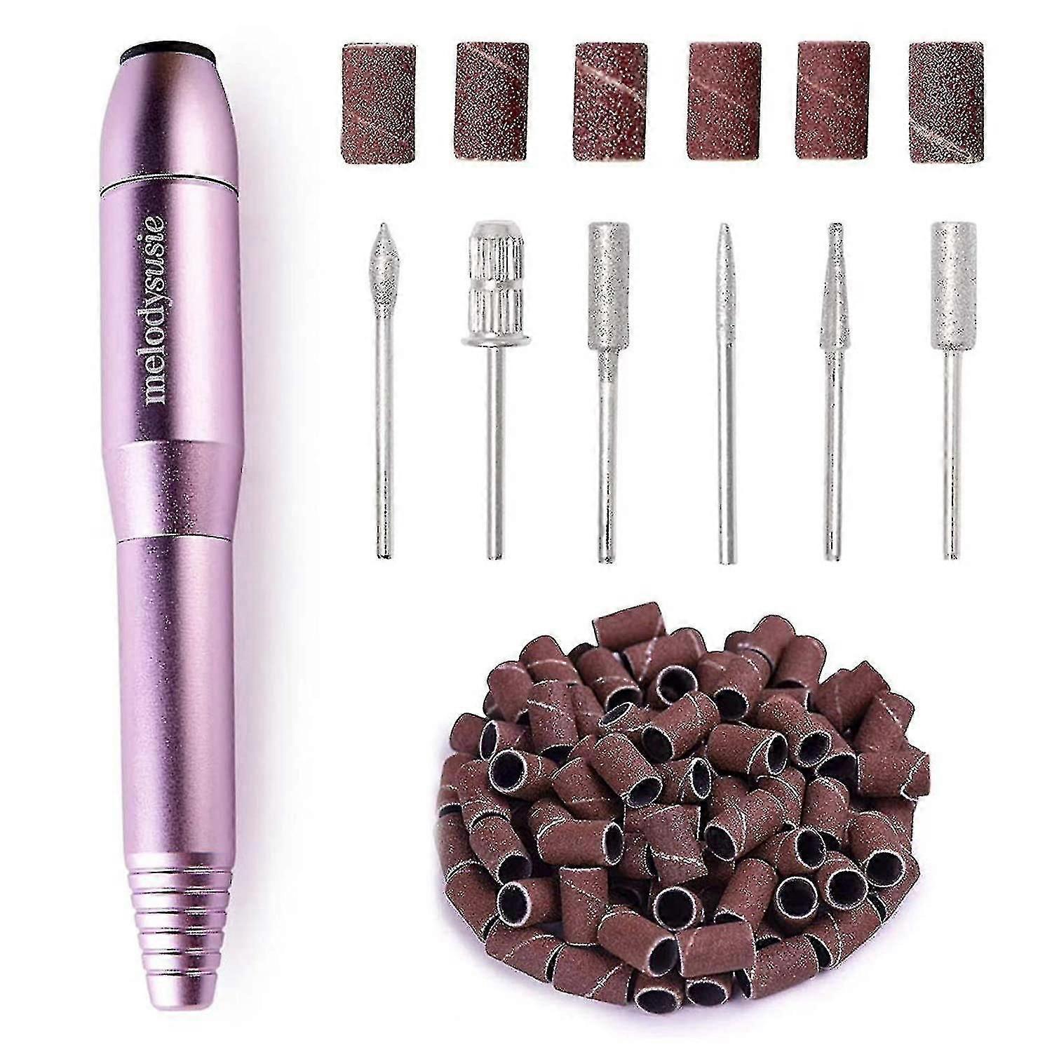 Portable Electric Nail Drill, Compact Efile Electrical Professional Nail File Kit