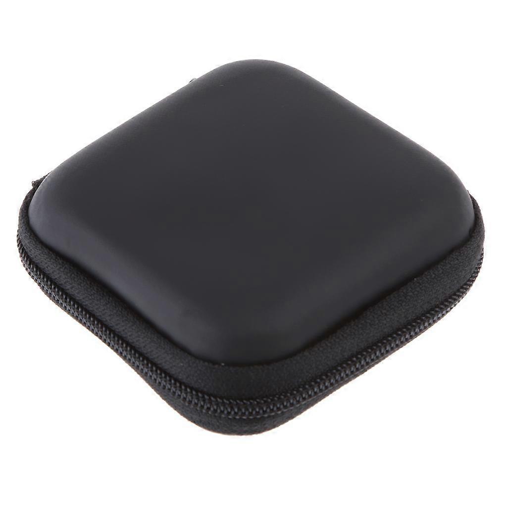 Shockproof PU Leather Earphone Headset Small Change Hard Case Pouch Holder