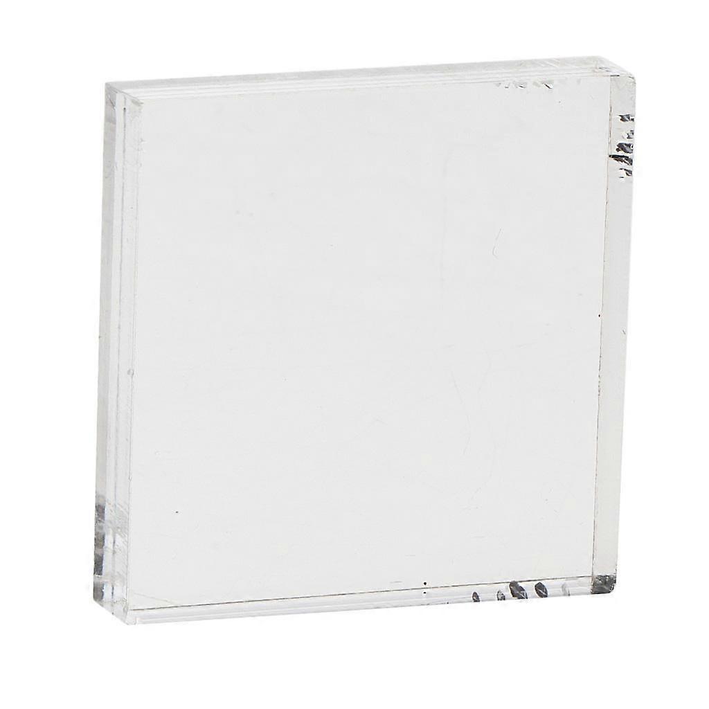 Square Clear Acrylic Block Stamp Blocks Stamping Tool for DIY Crafts 5x5cm