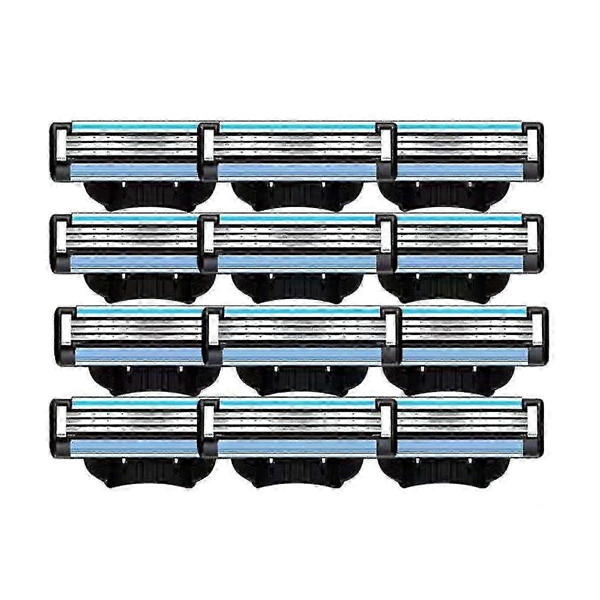 24pcs Blades Refills, Manual Mach 3 Blades Refills For Mach 3 Mens Blade Refills