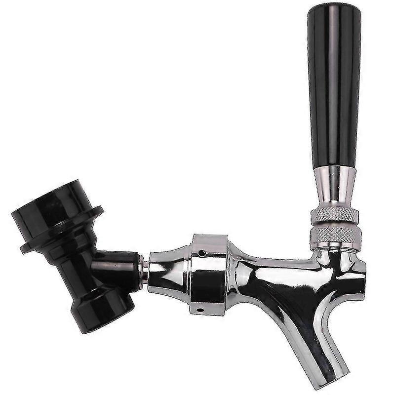 Βρύση μπύρας Ball Lock Kit, Homebrew Draft Beer Tap Cornelius &; Liquid Ball Lock Picnic Party Beer T--μαύρο ασημί