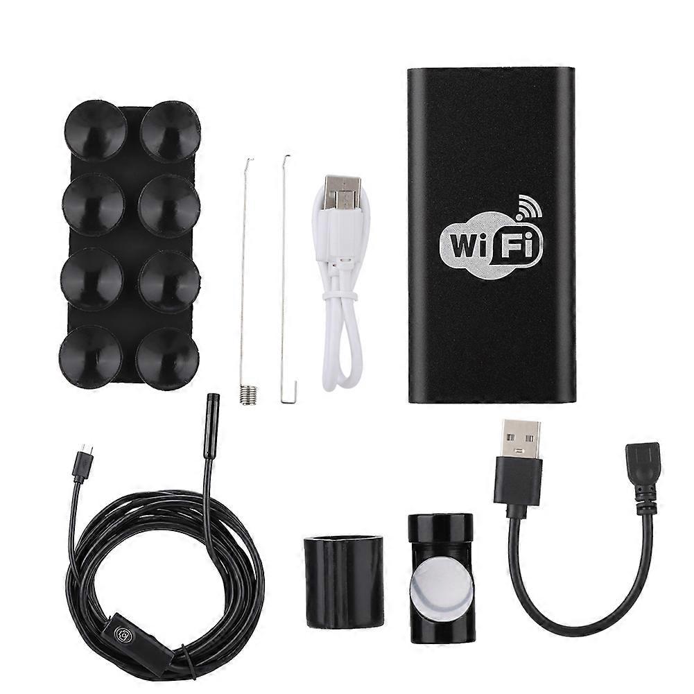 WiFi Metal 8mm Endoscope Inspection Camera Fit for IOS Android Phone PC (3.5M)