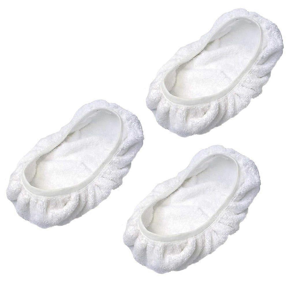 3-Pack Reusable Mop Pads for Swiffer Sweeper Mop Cleaning Refills - White, Small