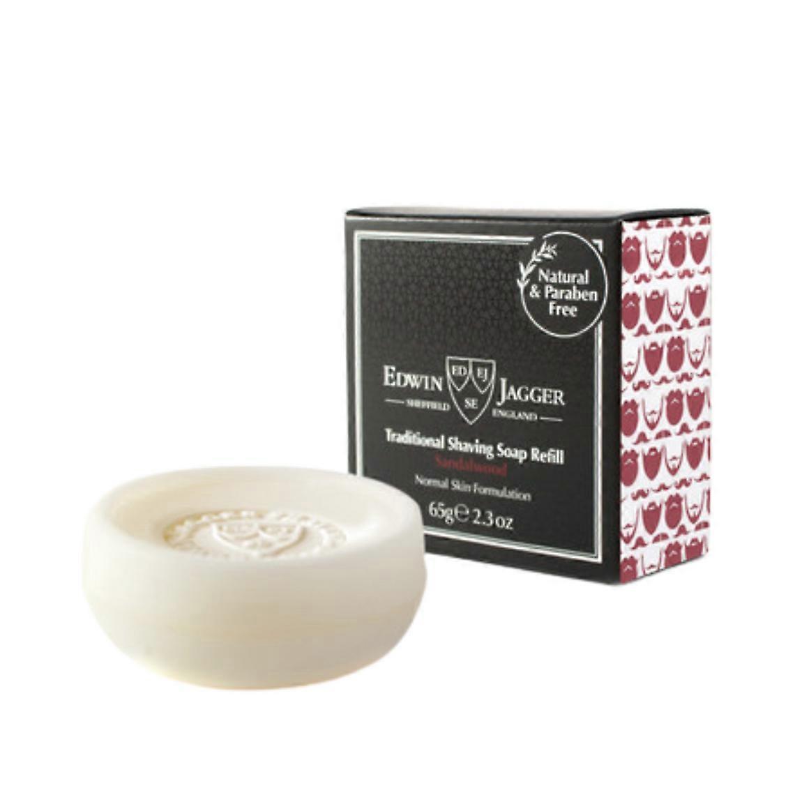 Rellena el jabón tradicional para barba con sándalo