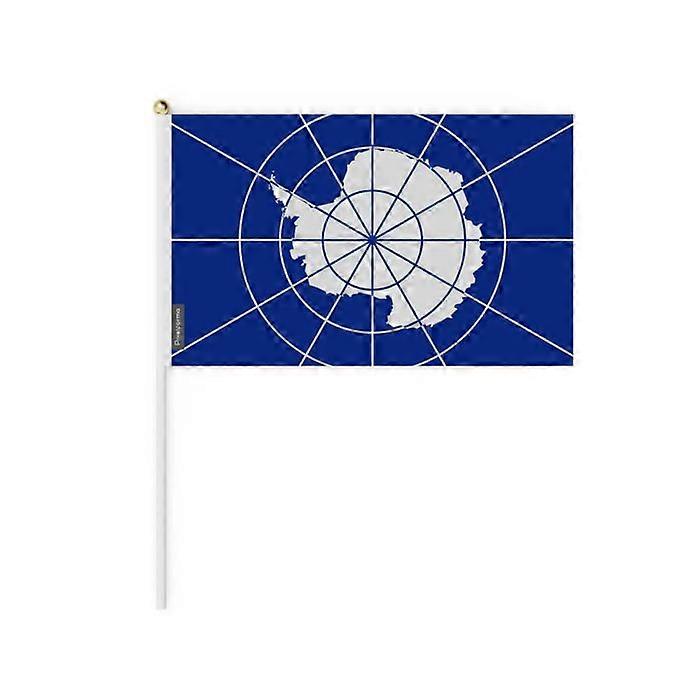 Mini Flag - Antarctica - 14 x 21 cm - 100 pieces - Polyester - Lightweight - Double-sided