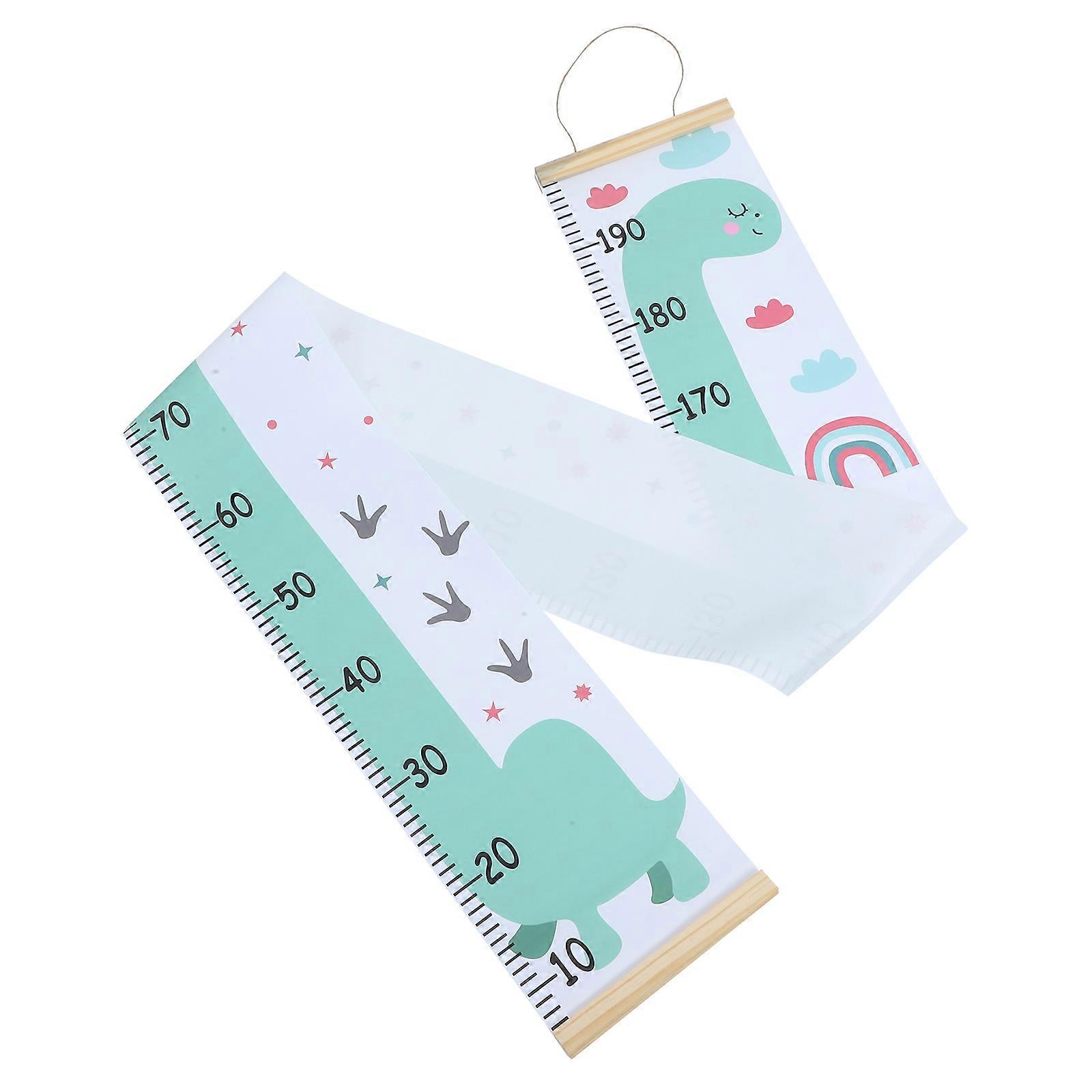 Creative Animal Height Chart Wall Hanging with Dinosaur Design for Room Decor, Nursery, and Kindergarten Growth Measurement Ruler