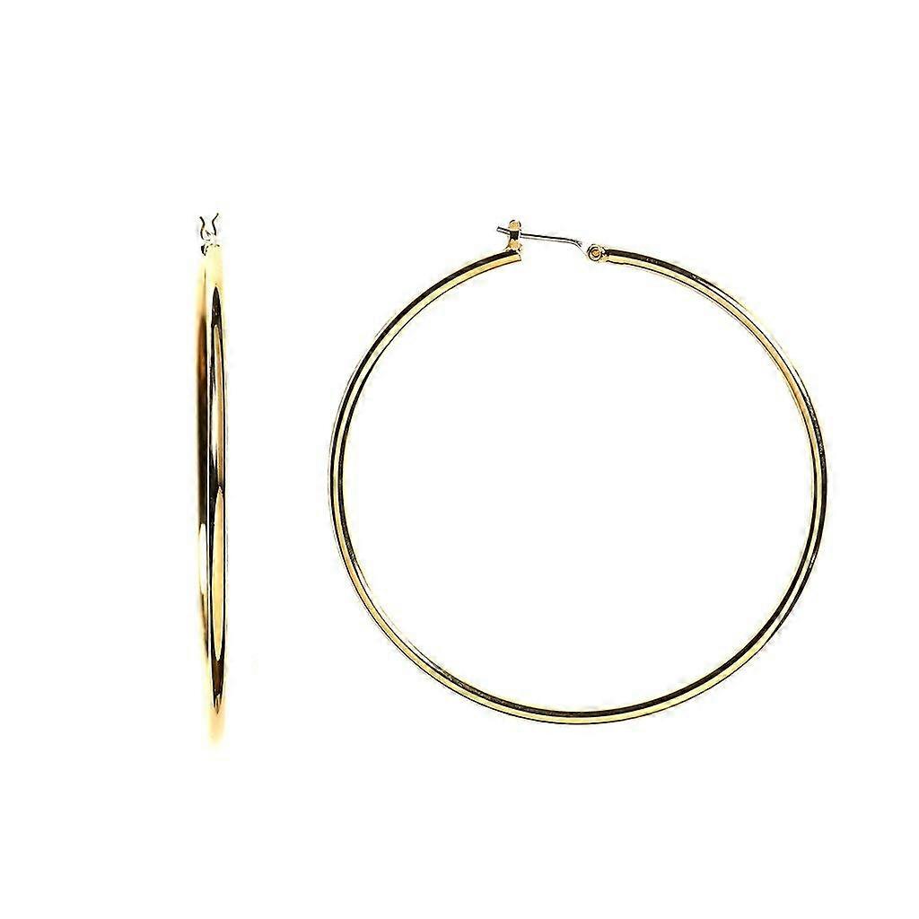 14k Gold 1.5mm Solid Round Hoop Earrings for Women  Secure ClickTop