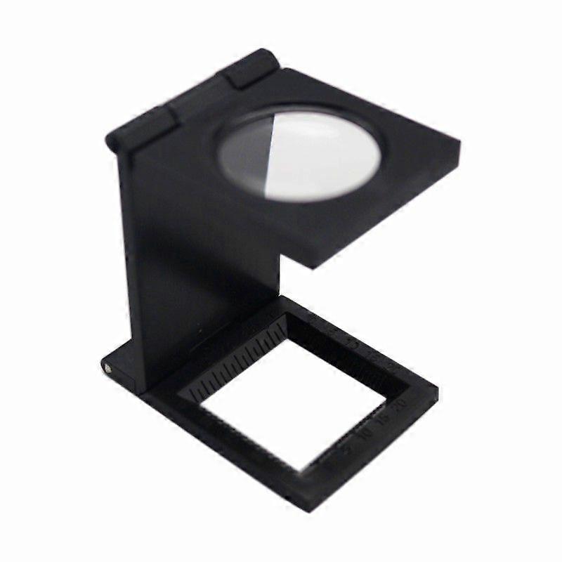 10X Loupe Magnifier Desktop Fabrics Sewing Thread Measure Scale Counter Foldable -HK25