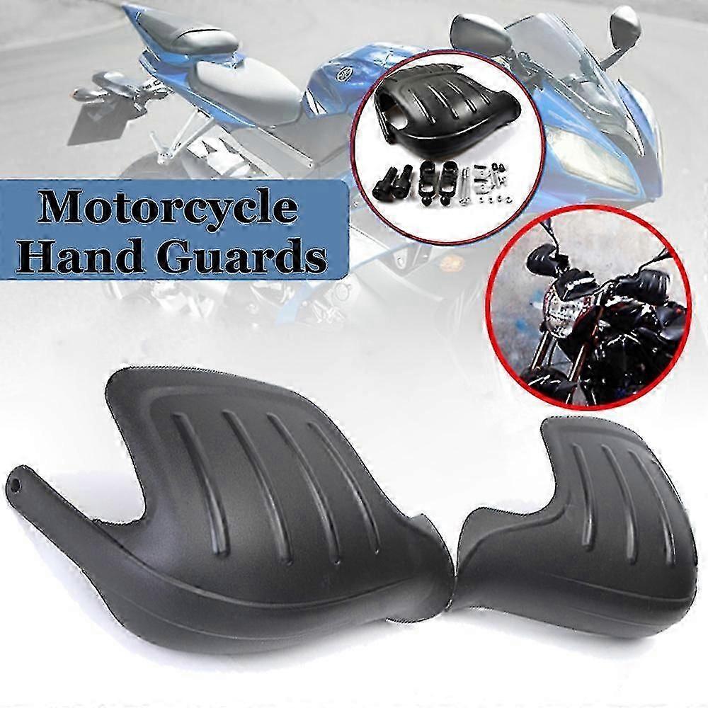 1 Pair Motorcycle Wind Deflector Handguard Hand Guard Windproof Handguards Protector Shield Black Pr