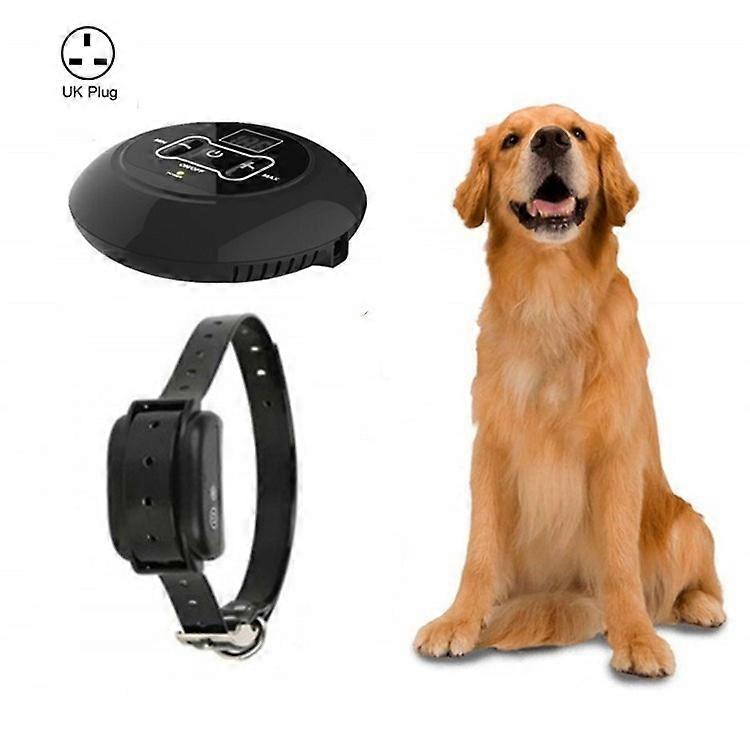 Electronic Fence Wireless Pet Training Device Bark Stop, Plug Type:UK Plug