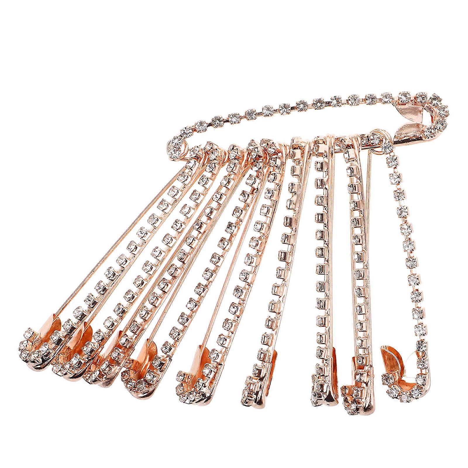 Secure Rhinestone Fastener for Attire, Adding Sophistication to Everyday Wear