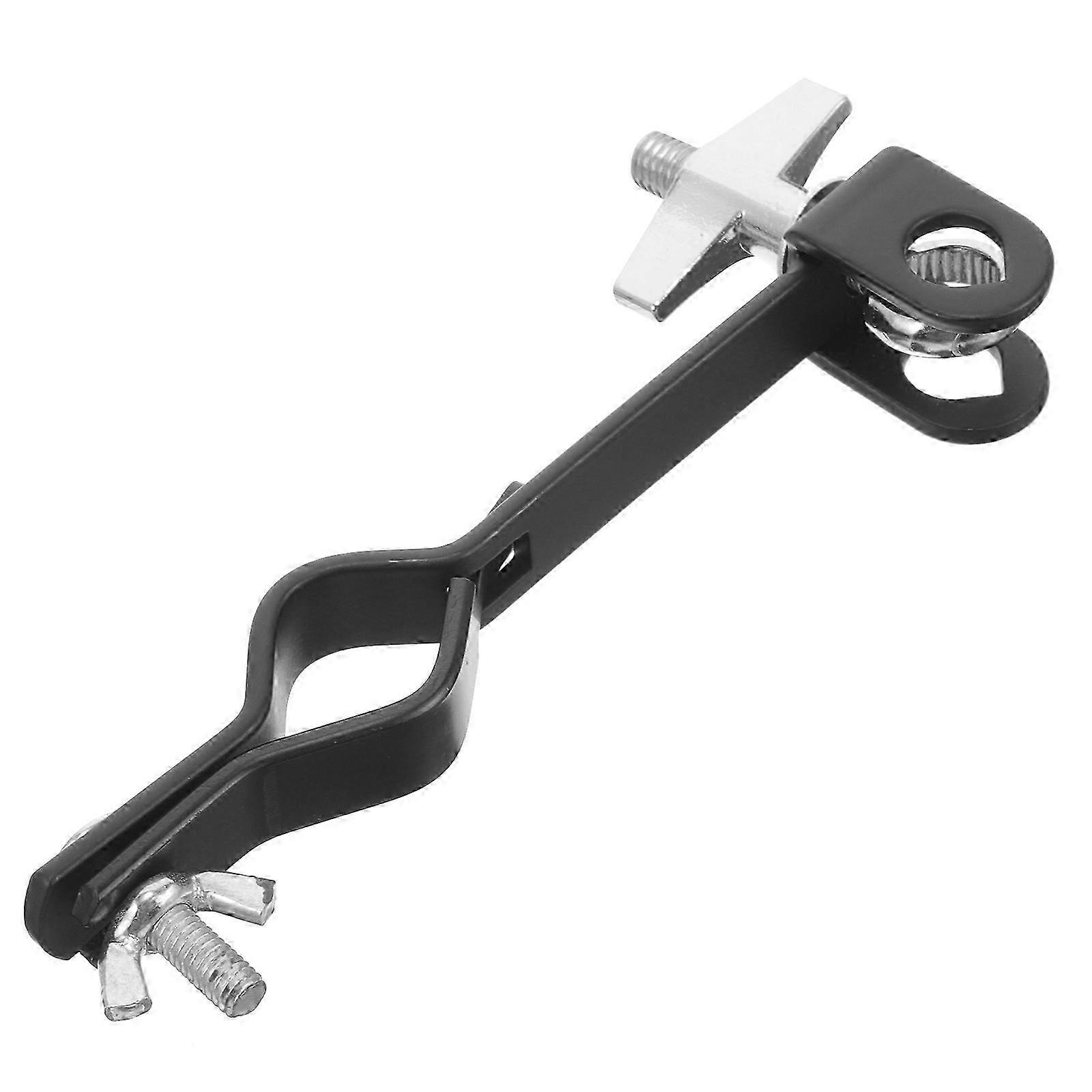 Cowbell Mounting Clamp Drum Bracket Percussion Block 14x6.6x2.3cm Black