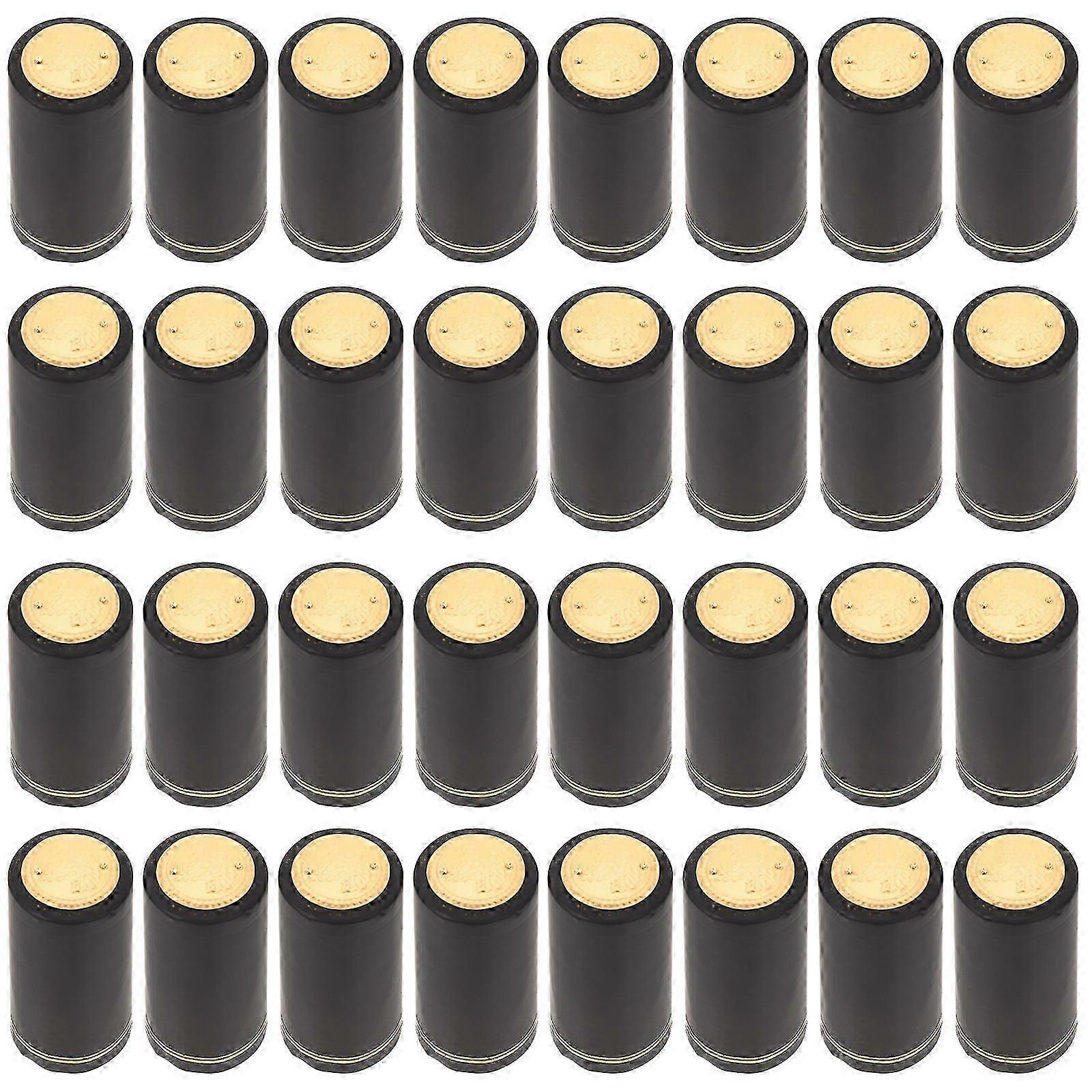 100 PCS Pvc Capsule Heat Shrinker Wine Shrink Capsules Pvc Wine Capsules Wine Bottle Shrink Wrap Sleeves Wine Bottle Shrink Caps