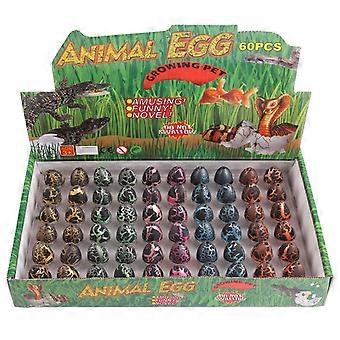 60pcs/set Água Crescendo Ovos Brinquedos para Crianças Hatching saur Cracking Crescer Ovos Crianças Brinquedo Educativo