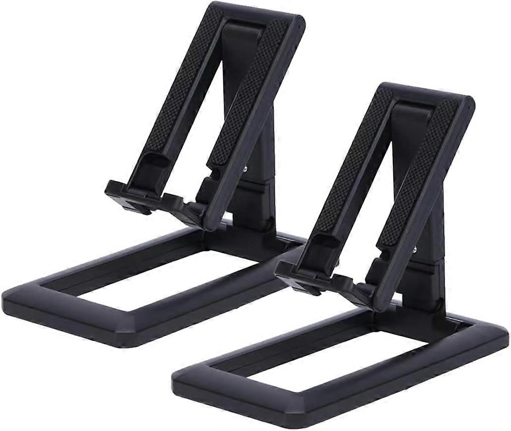 Two-piece phone holder set, foldable tablet holder
