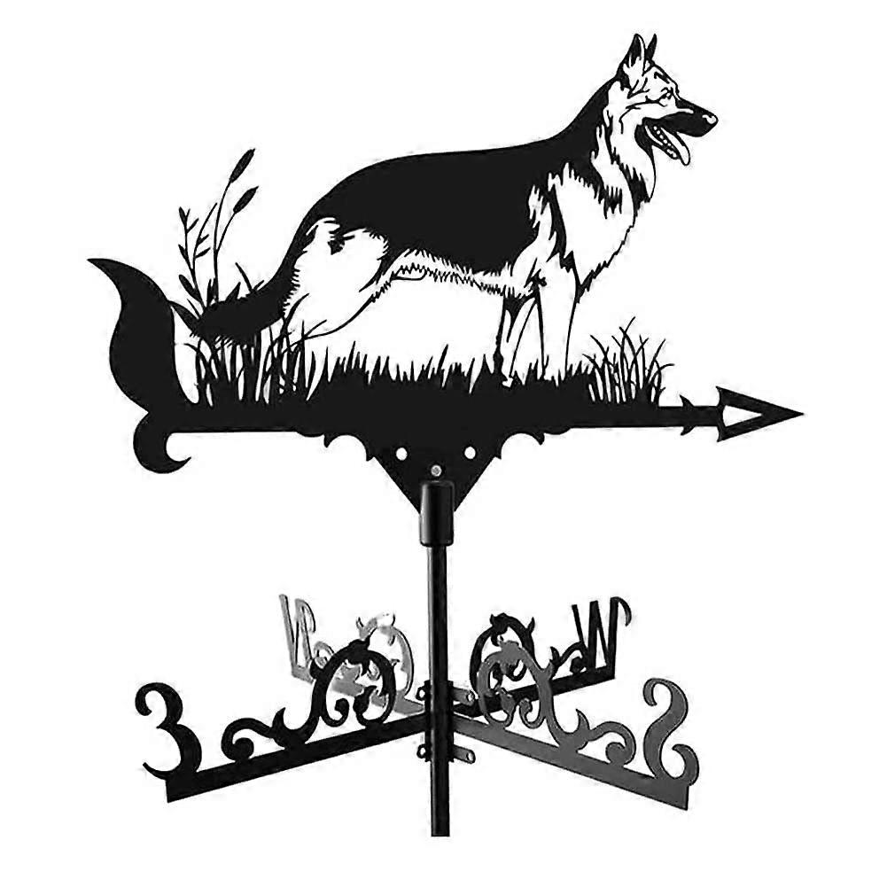 Weather vane for roof mounting, Outdoor farm scene garden stake weather vane wind direction indicator with rustproof coating Ref: 8255