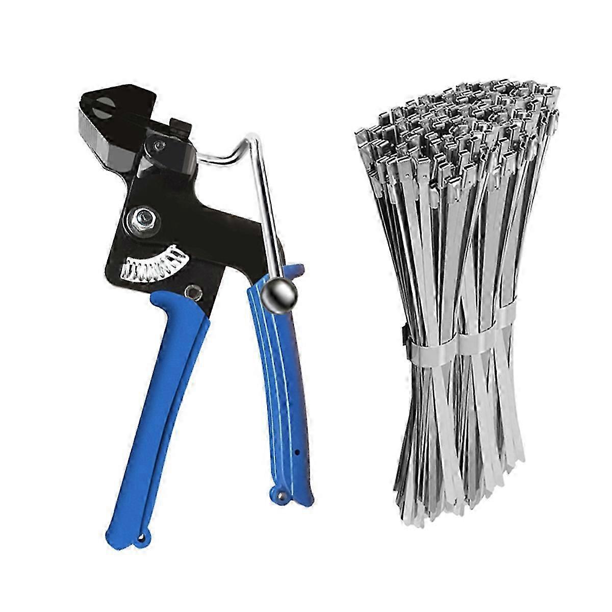 Heavy Steel Cable Tie Tool, Include 100 PCS Cable Ties, for Office SZRH