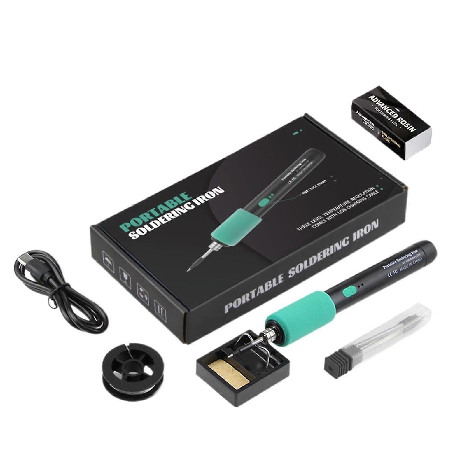 Adjustable USB Soldering Iron with Rechargeable Battery, Wireless Portable Soldering Pen, Smart Temperature Control Tools